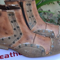 New Unique and Classic Men Leather Jodhpur Boot - Thumbnail 1