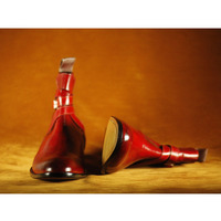  Handmade Men's Red Jodhpurs Leather Dress Ankle Boots - Thumbnail 1