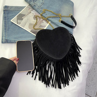 Heart Shape Tassel Bag - Thumbnail 6