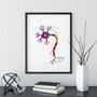 Neuroscience Art, Nerve Cell Watercolor Print -2