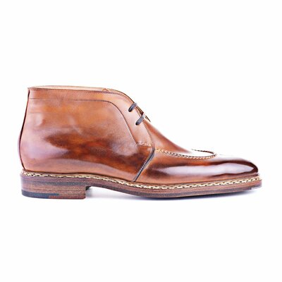 Classic Light Brown with Split-Toe Chukka Boots