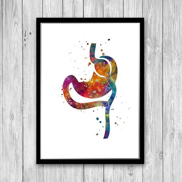 Gastric Bypass surgery watercolor art print