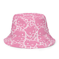 Kitty Pink Reversible bucket hat - Thumbnail 7
