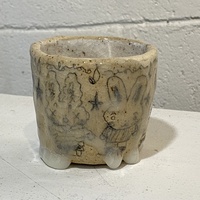 🔴 SOLD "Dripping Bunny Teacup"(2023) by Inika Agarwal - Thumbnail 3