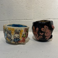 🔴 SOLD ”Bunny Teacup"(2023) by Inika Agarwal - Thumbnail 3