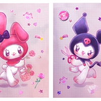 My Melo and Kuro Print - Thumbnail 1