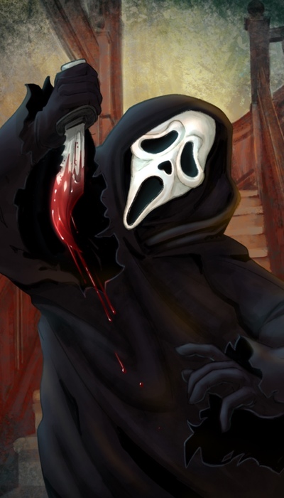 Ghostface Photocard Sticker