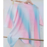 Summer new Korean style casual versatile loose top casual shorts two-piece set - Thumbnail 1