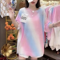 Summer new Korean style casual versatile loose top casual shorts two-piece set - Thumbnail 2