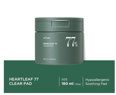 ANUA HEARTLEAF 77% TONER PAD