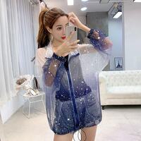 Starry sky gradient see-through jacket - Thumbnail 1