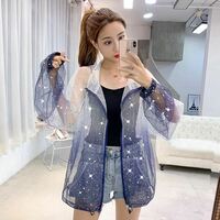 Starry sky gradient see-through jacket - Thumbnail 8
