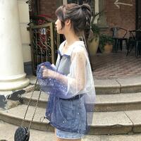 Starry sky gradient see-through jacket - Thumbnail 9