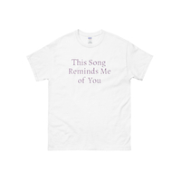 This Song Reminds Me of You T Shirt in White - Thumbnail 2
