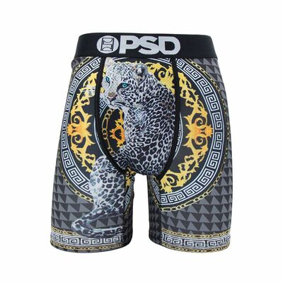 Leopard Printed 2PK Mens Underwear Lingerie lengthen athlete sports boxer shorts breathable underpants P61