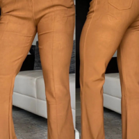 Elegant Solid Color Women Long Pants - Thumbnail 1