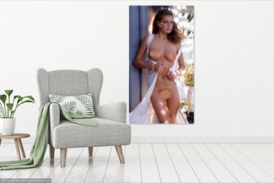 Photo poster, retro,Carina Persson 1983, large size 24.0157x47.6378 inches. Wall decoration, home decor, gift.