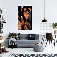 Photo poster, retro,Veronica Gamba 1983, large size 24.0157x47.6378 inches. Wall decoration, home decor, gift. - Thumbnail 1