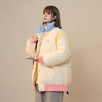 Contrasting down jacket - Thumbnail 3