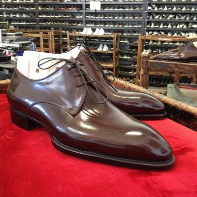 Handmade brown leather chukka boot - Thumbnail 5