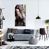 Photo poster, retro,Barbara Edwards 1983, large size 24.0157x47.6378 inches. Wall decoration, home decor, gift. - Thumbnail 2