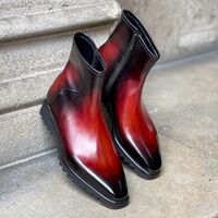 Falcon Zip Burnished Sunset Patina Ankle High Boot - Thumbnail 1