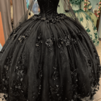 Sweet 16 Dresses Sweetheart Quinceanera Dresses Black Lace Ball Gown Style - Thumbnail 1