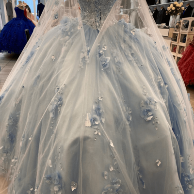Blue ball gown sweet 16 dresses quinceanera dresses sweetheart beadings