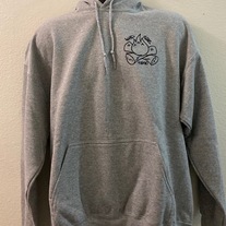 XXL light grey FUEGO Moniker Pull over hoodie  