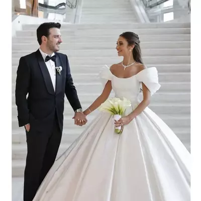 Off the shoulder wedding dress for bride bridal gowns sexy vestidos de novia long boho beach dresses 