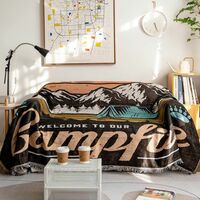 Tapestry outdoor camping blanket boho sofa blanket decoration tapestry leisure blanket - Thumbnail 2