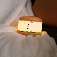 Burger Piggy Nightlight Glowing Comfort LED Night Light Lamp - Thumbnail 1