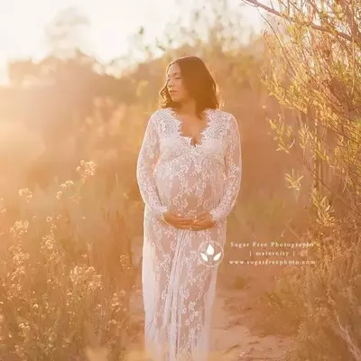 Vestidos de novia long sleeves beach wedding dresses boho white wedding dress pregnant woman beach bridal gowns robe de mariage