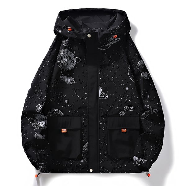 Harajuku universe galaxy coat