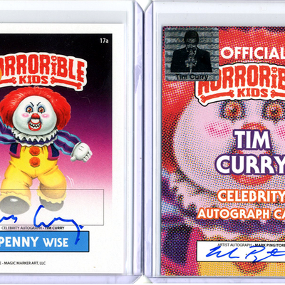Penny wise horrorible kids tim curry - celebrity auto card