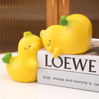 1 Pair Cute Banana Office Bookend Book Stand Adorable Bookend Lovely Hugging Bookends - Thumbnail 1