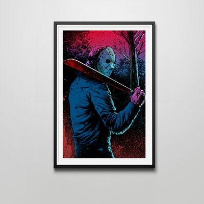 Jason voorhees 12x18 art print