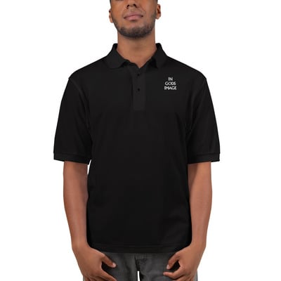In gods image premium polo shirt | port authority k500 11152023
