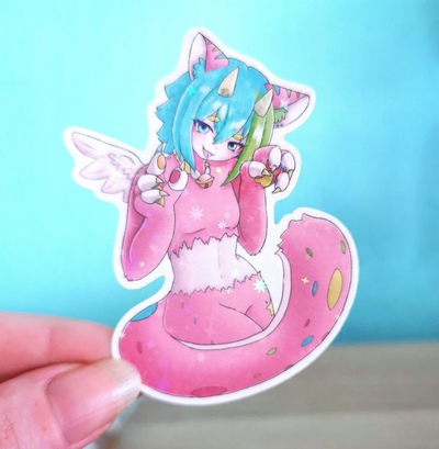 Fizzi RawR - Glitter sticker 