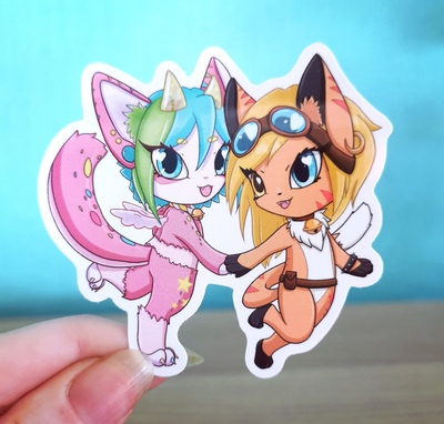 Fizzi & Rio Chibi - Sticker 