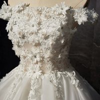 White Lace Short Prom Dress, Cute Off the Shoulder Party Dress - Thumbnail 2