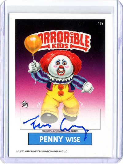 PENNY Wise Horrorible Kids TIM CURRY - CELEBRITY AUTO Card