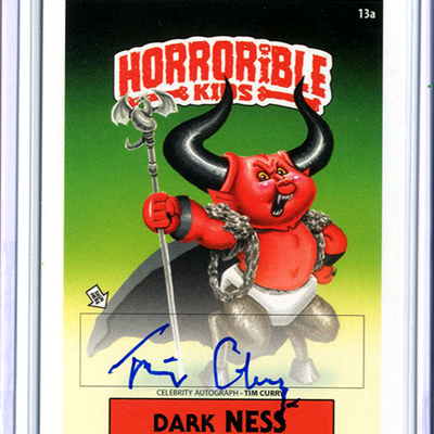 Dark ness horrorible kids tim curry - celebrity auto card