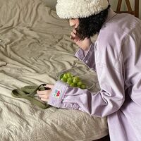 Yellow Corduroy Oversized Blouse  - Thumbnail 7