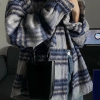 Plaid Pocket Loose Sweater  - Thumbnail 3