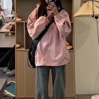 Pink Oversized Windbreaker  - Thumbnail 1