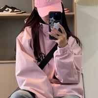 Pink Oversized Windbreaker  - Thumbnail 4