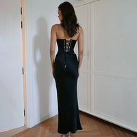 Mermaid Corset Top + Long Satin Skirt  - Thumbnail 8