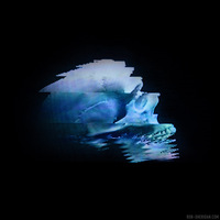 analog 001: glitch skull - canvas edition 32"w x 32"h x 1.57"d - 10th anniversary - Thumbnail 1