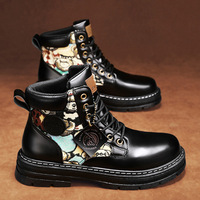 Casual Ankle Motorcycle Boots For Men - Thumbnail 2